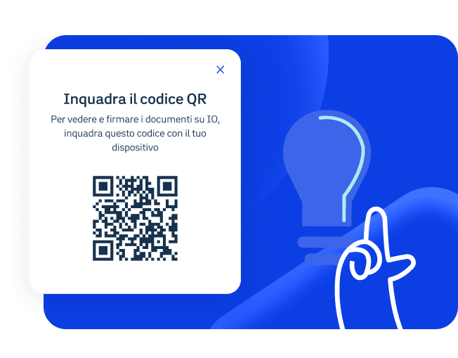 Esempio di codice QR in app IO