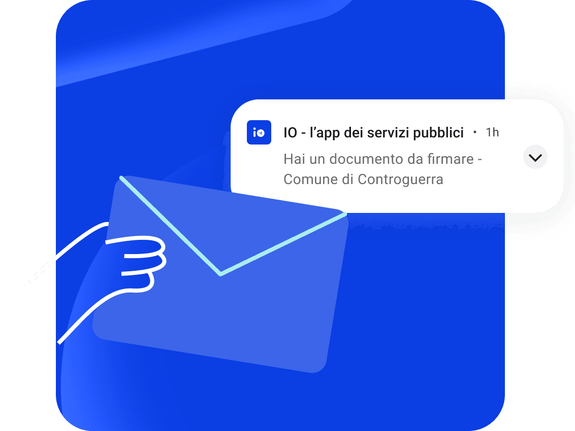 Esempio di messaggio per un documento da firmare