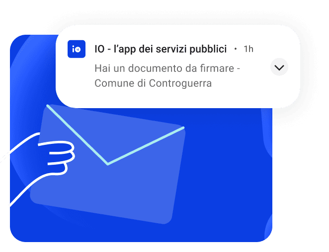 Esempio di messaggio per un documento da firmare