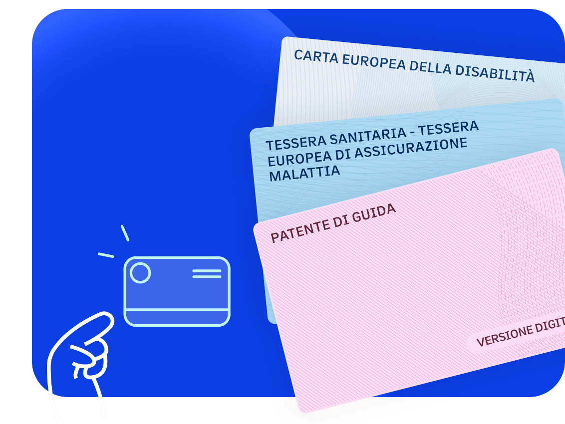 Documenti personali che è possibile aggiungere al portafoglio dell'app