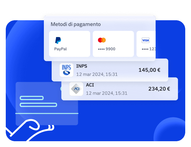 Esempio di pagamenti e metodi di pagamento in app